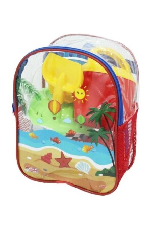 Illustriertes Strandset mit Rucksack d03499 - 1