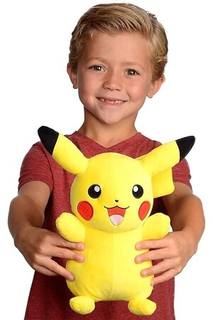 Importierte Stoff-Pikachu-Pokemon-Go-Figur, Plüschtier, große Größe, Schlaf- und Spielgefährte Pikachu, 35 cm, s-pikachu35 - 1