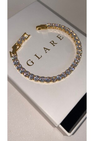 Importiertes Waterway-Armband aus Silber, Diamant und Gold, 5 mm, GLAREJewelry_284 - 1