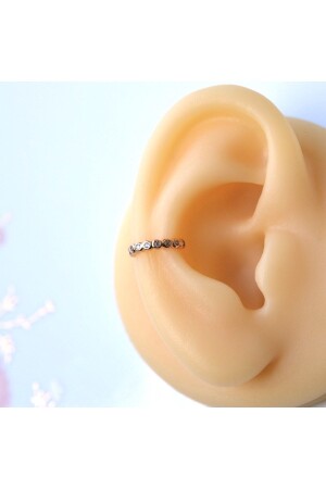 Ince Minimal Earcuff Sıkıştırmalı Kıkırdak Küpesi - 2