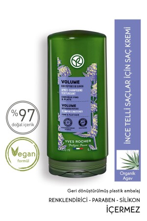 İnce Telli Saçlar İçin (Volume) Hacim Veren Saç Kremi - Vegan-200 ml - 1