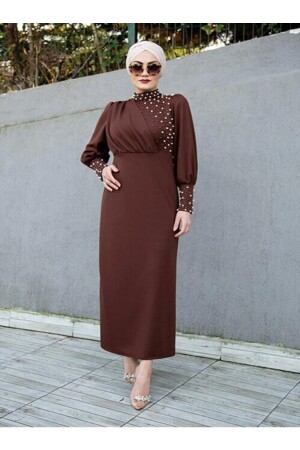 Inci Detaylı Özel Gün Elbisesi ipektuty6-t - İPEK TUTUŞ