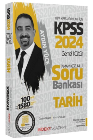 İndeks Akademi 2024 KPSS Tarih Soru Bankası Çözümlü - Aydın Yüce İndeks Akademi Yayıncılık - 1