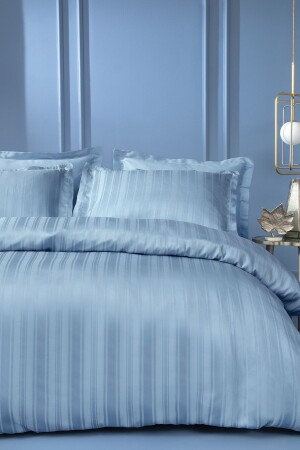 مجموعة غطاء من الخيزران المزدوج من الخيزران الساتين - Indigo YTSGRPIST-1562822 - Yataş