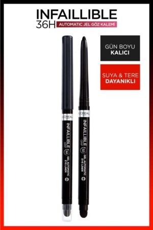 Infaillable Automatic Gel Eye Pencil – Intensives Schwarz - 1