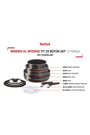 Ingenio Xl Intense Tit 2x Büyük Set 12 Parça Tencere Seti 2100125498 - 3