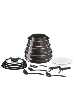MNZ-Ingenio Xl التيتانيوم المكثف 2x ماكس سيط 19 قطع 21BL - TEFAL