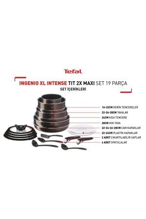 Ingenio Xl Intense Titanyum 2x Maxi Set 19 Parça 24BL - 5