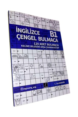 Ingilizce Çengel Bulmaca B1 - Ingilizce Kelime Öğreten Bulmaca Kitabı - 1