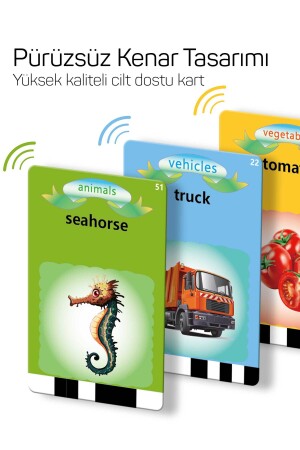 Ingilizce Konuşan Sesli Flash Kartlar - 112 Kart 224 Görsel (pembe) TYC44GV4PN169280434594659 - 7