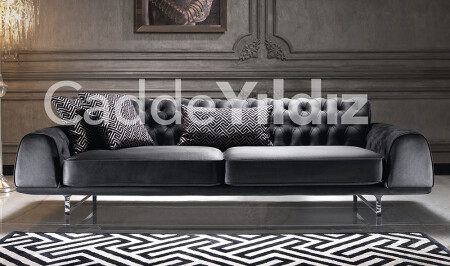 İngiltere Black Luxury Kanepe - 1