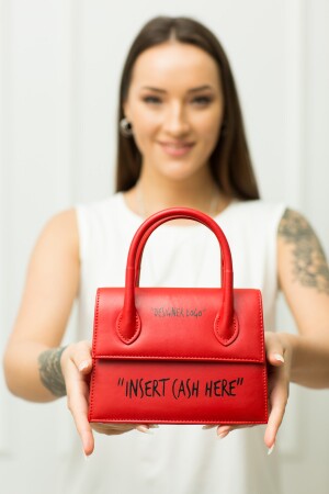„Insert Cash Here“ Rote Portfolio-Tasche WEEM0321 - 4