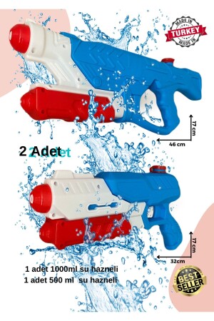 Insgesamt 2 Stück. 1000 ml und 500 ml Pumpenwasserpistole zanur02Pomp - 1