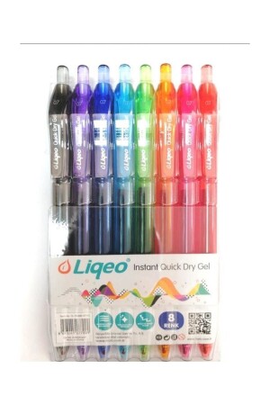 İnstant Dry Gel Pen 0.7 8'Li Set - 1