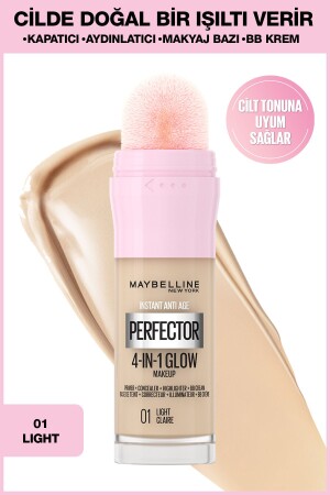 Instant Perfector Glow 4 Etki 1 Arada Fondöten- 01 Light - 1