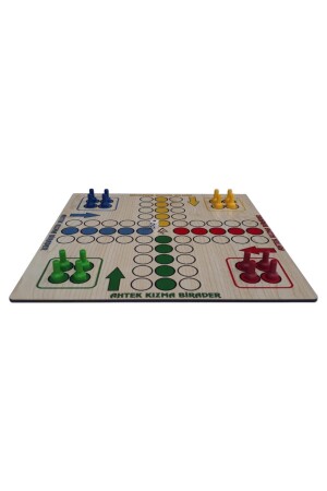 Intelligenz- und Strategiespielset aus Holz, 7 Teile, Ludo+Dame+3 Steine+9 Steine+Bihar+Surakarta und Tic-Tac-Toe eticsset247 - 7