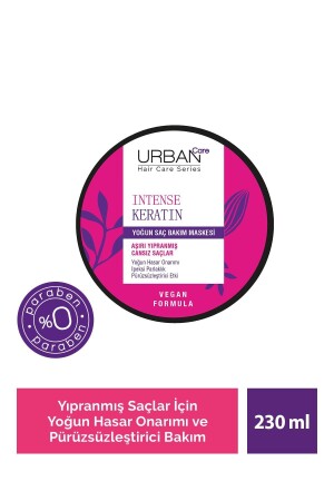 Intense Keratin Aşırı Yıpranmış Saçlara Özel Yoğun Saç Bakım Maskesi 230 Ml-vegan - 1