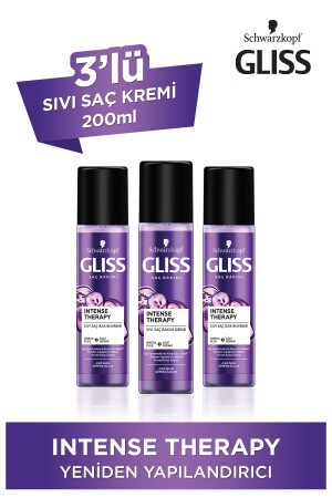 Intense Therapy Yeniden Yapılandırıcı Durulanmayan Sıvı Saç Kremi 200 ml 3'lü - 1