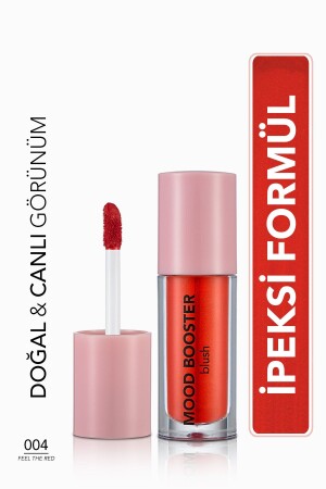 Intensiv pigmentiertes flüssiges Rouge (ROT) – Mood Booster Lbl. - 004 Feel The Red - 8682536043731 - 2