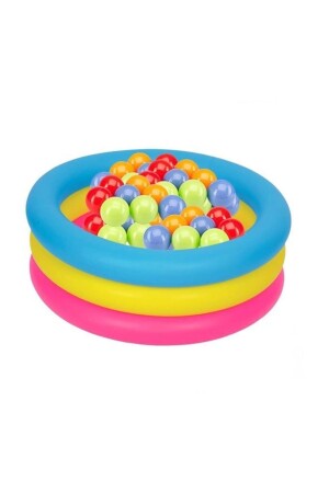 Intex 58924 Set mit aufblasbarem Grundpool und Spielzeug (Pool + Spielball + Ball + bunter Turm), inklusive Pumpe - 3