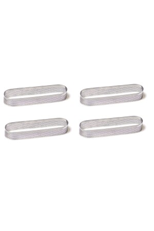 Intime - Perforierte Tortenform - Ovales 4er-Set - 12x3,5 cm OVL-65416 - 3