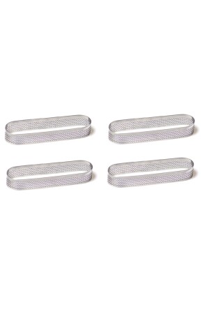 Intime - Perforierte Tortenform - Ovales 4er-Set - 12x3,5 cm OVL-65416 - 1