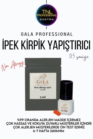 Ipek Kirpik Yapıştırıcısı Nonalergy 0.5 Saniye 5 ml Gala Smart Yapıştırıcı Lash Glue Lashes - 1