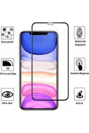 Iphone 11 - Xr 5d Kırılmaz Cam Full Tam Kaplayan Dayanıklı Temperli Ekran Koruyucu Telefon Camı - 3