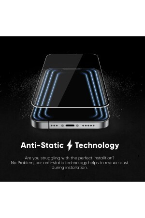 Iphone 14 Pro Max Uyumlu Premium Kalite Toz Filtreli Tam Kaplayan Ekran Koruyucu - 3