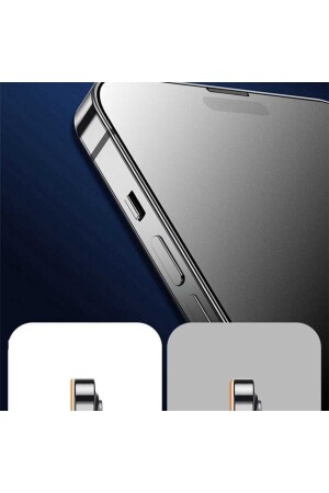 Iphone 14 Pro Max Uyumlu Tam Kaplayan Mat Seramik Kırılmaz Ekran Koruyucu Parmak Izi Yapmaz - 5