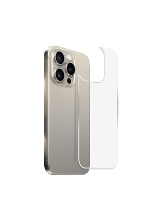 Iphone 15 Pro Max Arka Kırılmaz Cam Ekran Koruyucu - 1