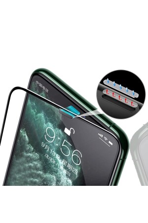 iPhone 15 Pro Max Uyumlu Premium Kalite Toz Filtreli Tam Kaplayan Ekran Koruyucu - 2