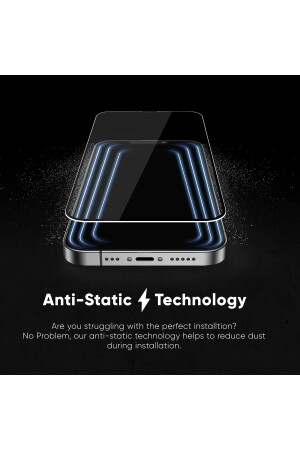 iPhone 15 Pro Max Uyumlu Premium Kalite Toz Filtreli Tam Kaplayan Ekran Koruyucu - 3