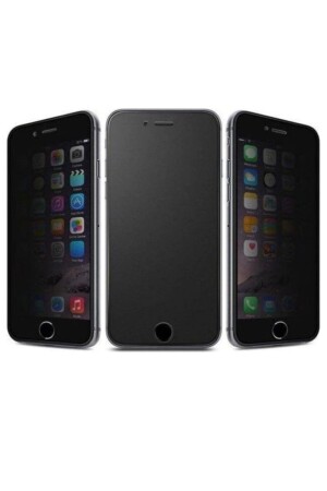 Iphone 6-6s-7-8-se 2020 Mat Hayalet Tam Kaplayan Uyumlu Kırılmaz Cam Ekran Koruyucu Filmi Siyah - 1