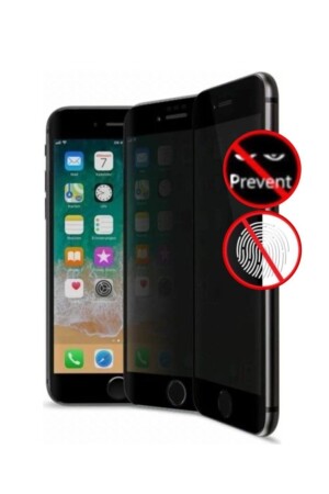 Iphone 6-6s-7-8-se 2020 Mat Hayalet Tam Kaplayan Uyumlu Kırılmaz Cam Ekran Koruyucu Filmi Siyah - 2