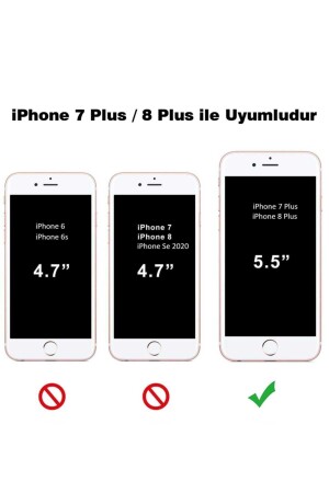 Iphone 7 Plus - 8 Plus Uyumlu Temperli Şeffaf Kenarlı Ekran Koruyucu Kırılmaz Telefon Camı 2 Adet - 2