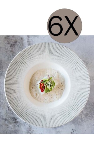 Iris Banquet Çukur Tabak 28 Cm 400 Cc Irsbnc28ck 6'lı Takım BON.IRSBNC28CK.6 - Bonna Porselen