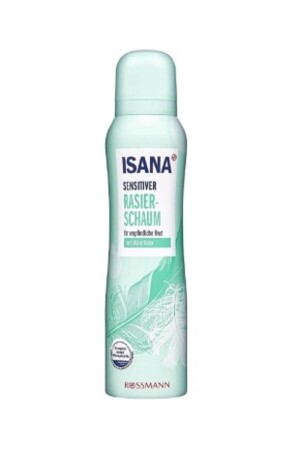 Isana Rasierschaum Empfindliche Haut Aloe Vera Inhalt 150 ml - 1