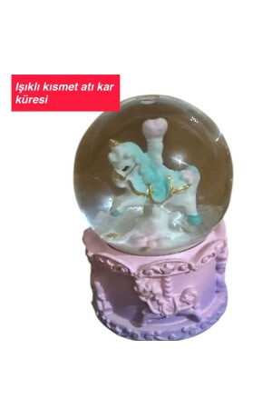 Işıklı kısmet atı kar küresi - Bircan Yıldırım Niyet Bulutları