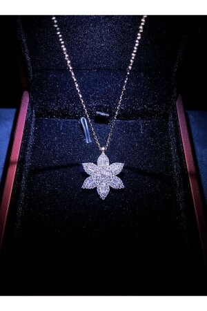 Işıklı Kutuda Lotus Çiçeği Gümüş Kolye- En Güzel Doğum Günü Hediyeleri Kadın - 2