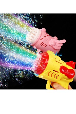 Işıklı Pilli Köpük Baloncuk Makinesi Tabancası Yeni Tasarım Bol Köpük Süper Bubble Gun YKSTORE20171237 - 2