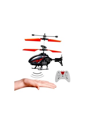 Işıklı Rc Helikopter Uzaktan Kumandalı Şarjlı Helikopter Sensörlü Drone Helikop TYC00827087761 - 2