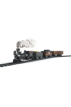 Işıklı ve Sesli Classic Buharlı Tren Set Hediyelik Oyuncak - 3