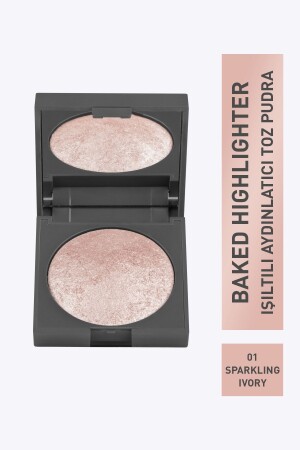 Işıltılı Aydınlatıcı - Baked Highlighter 01 Sparklıng Ivory - 11 G - 2