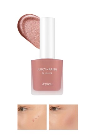 Işıltılı Gül Kurusu Likit Allık – Parlak Görünümlü Apieu Juicy Pang Blusher Rose Dust (SPK01) - 2