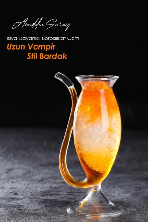 Isıya Dayanıklı Borosilikat Uzun Vampir Bardak | Kahve Ve Sunum Bardağı | Borosilikat Bardak Uzun.Vampir.Bardaki - 2