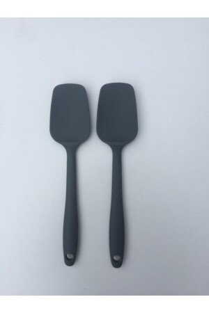 Isıya Dayanıklı Silikon Gri Spatula 2 Adet 21CM-KAŞIK-GRİ - 2