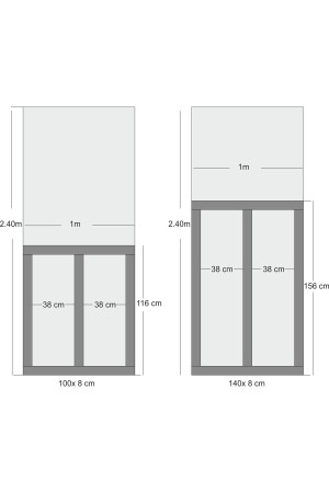 Iskandinav Duvar Çıtası 1 Paket ( 4 Adet )100x8. Dekoratif- Mdf Duvar Çıtası - 6