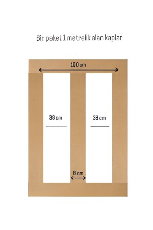 Iskandinav Duvar Çıtası 5 Adet 100 Cm X 8 Cm Dekoratif Duvar Çıtası Boyanabilir - 9