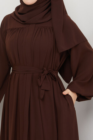 islami tesettür ferace robalı büzgülü medine ipeği tam tesettür - Serra Moda